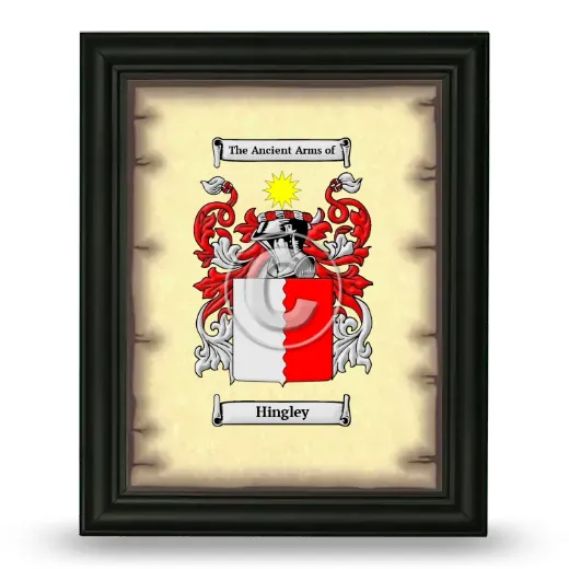 Hingley Coat of Arms Framed - Black