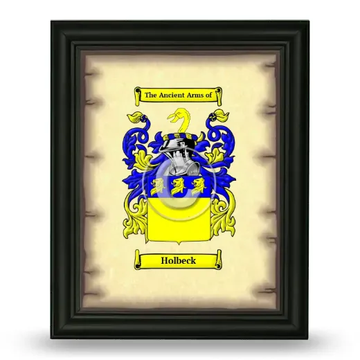 Holbeck Coat of Arms Framed - Black