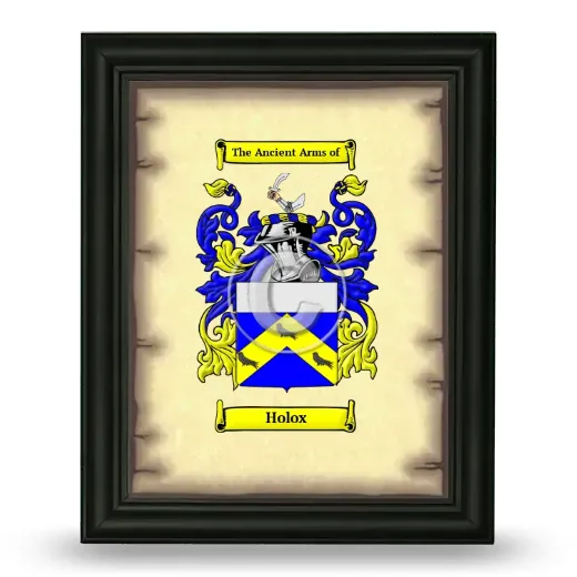 Holox Coat of Arms Framed - Black