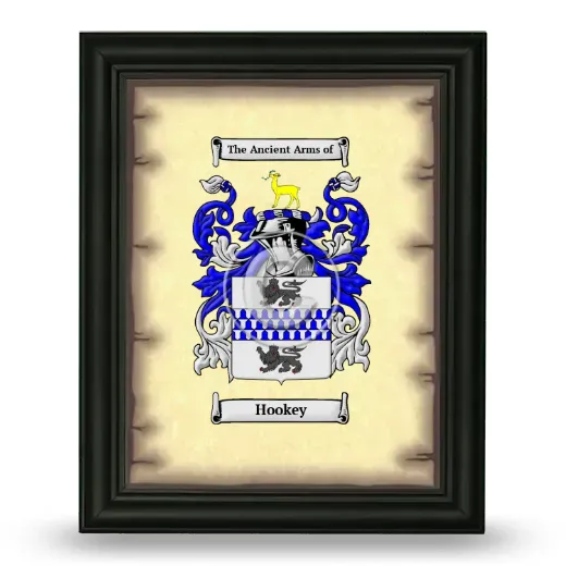 Hookey Coat of Arms Framed - Black