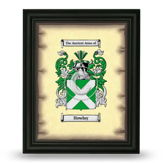 Howlay Coat of Arms Framed - Black