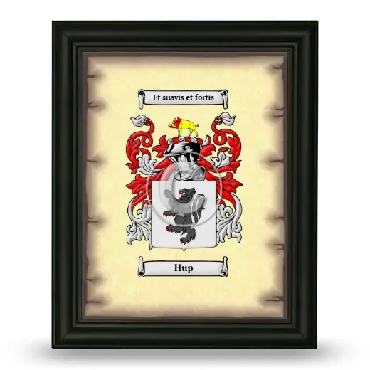 Hup Coat of Arms Framed - Black