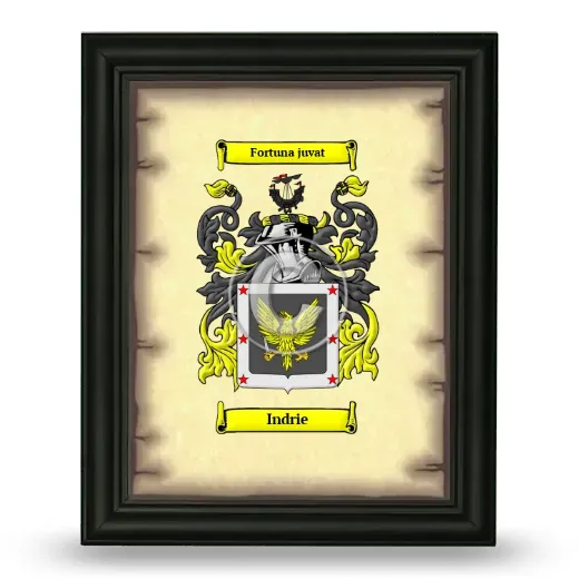 Indrie Coat of Arms Framed - Black