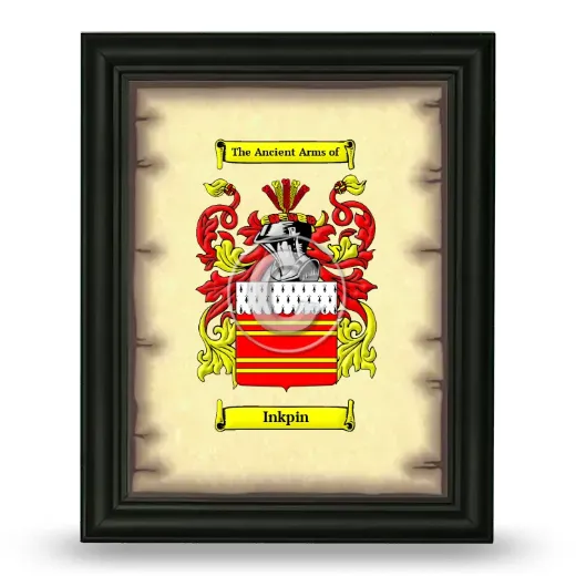 Inkpin Coat of Arms Framed - Black