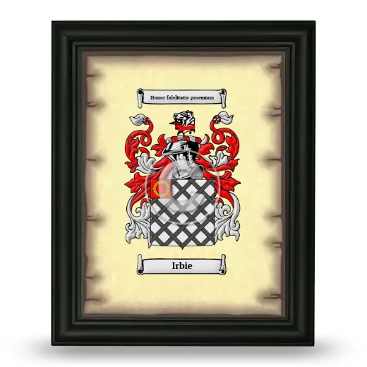 Irbie Coat of Arms Framed - Black