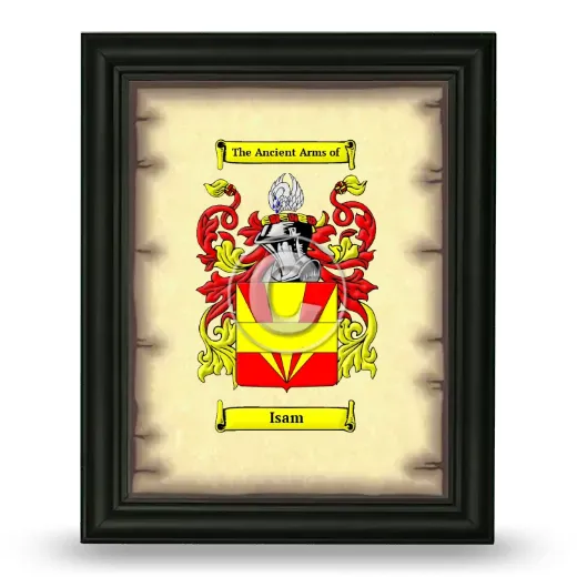 Isam Coat of Arms Framed - Black