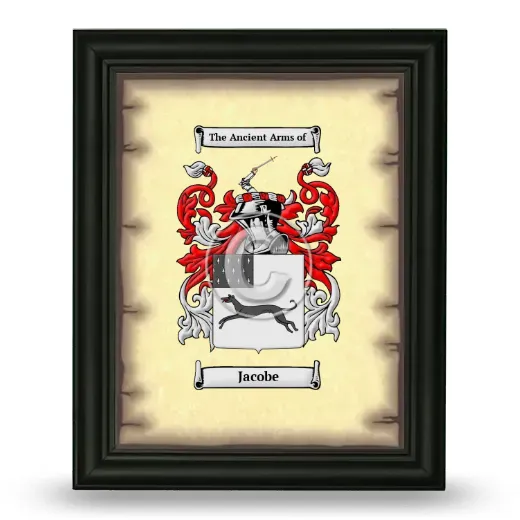 Jacobe Coat of Arms Framed - Black
