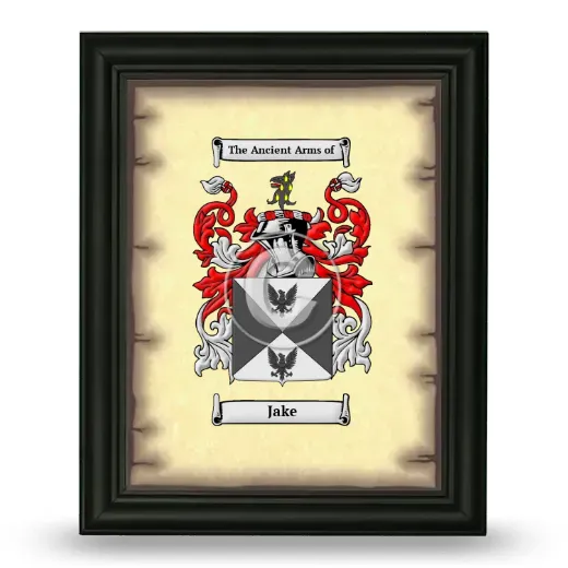 Jake Coat of Arms Framed - Black