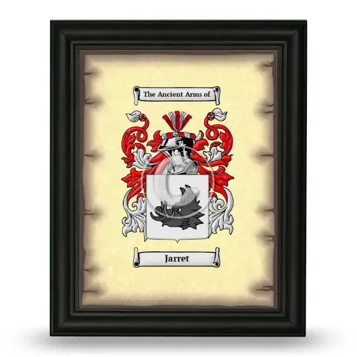 Jarret Coat of Arms Framed - Black