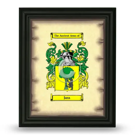 Jass Coat of Arms Framed - Black