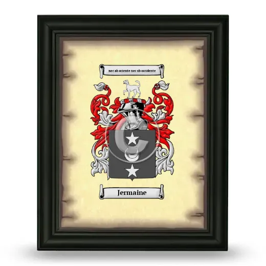 Jermaine Coat of Arms Framed - Black