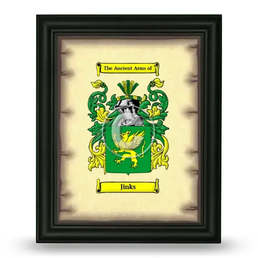 Jinks Coat of Arms Framed - Black