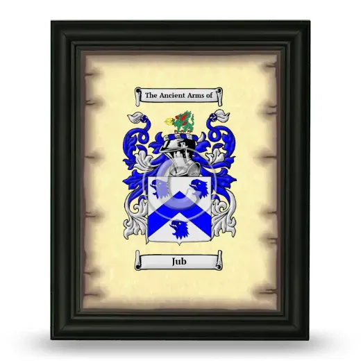 Jub Coat of Arms Framed - Black