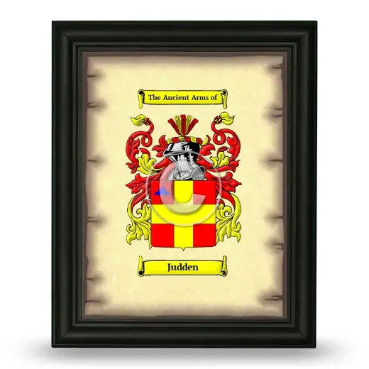 Judden Coat of Arms Framed - Black