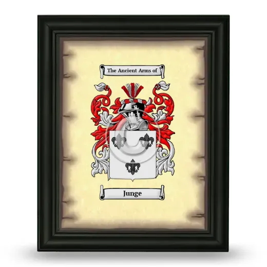 Junge Coat of Arms Framed - Black