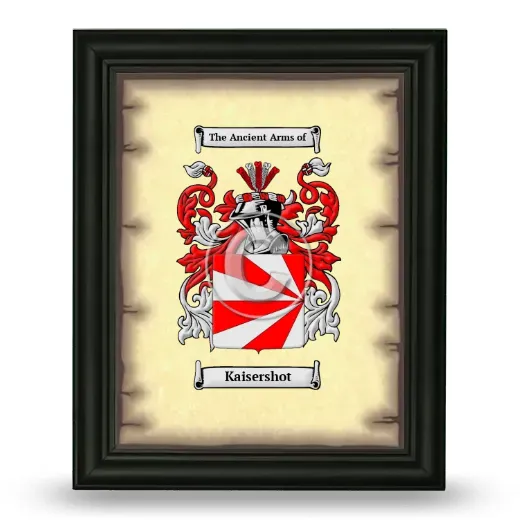 Kaisershot Coat of Arms Framed - Black