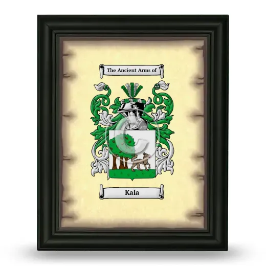 Kala Coat of Arms Framed - Black