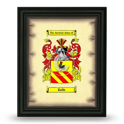 Kalis Coat of Arms Framed - Black