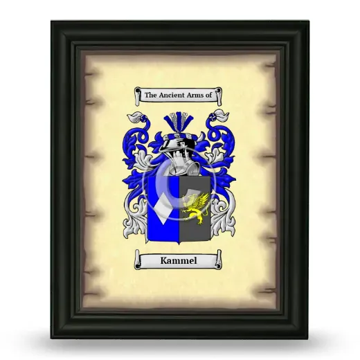 Kammel Coat of Arms Framed - Black