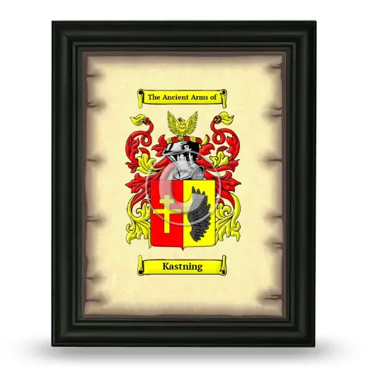 Kastning Coat of Arms Framed - Black