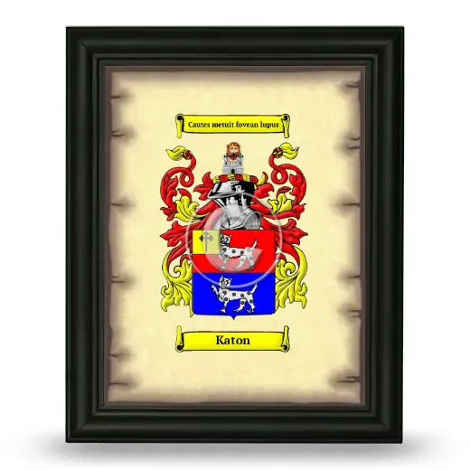 Katon Coat of Arms Framed - Black