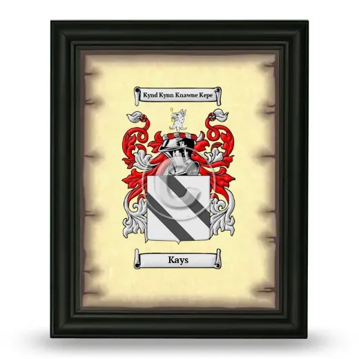 Kays Coat of Arms Framed - Black