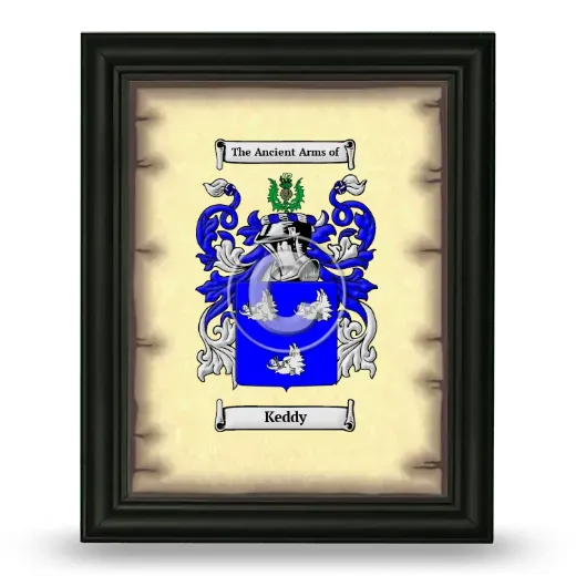 Keddy Coat of Arms Framed - Black