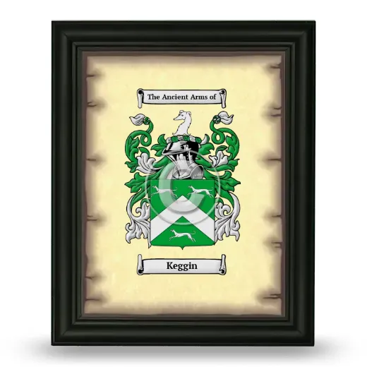 Keggin Coat of Arms Framed - Black