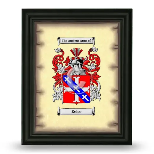 Kelce Coat of Arms Framed - Black