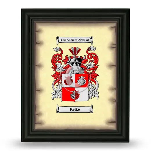 Kelke Coat of Arms Framed - Black