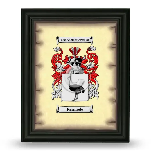 Kermode Coat of Arms Framed - Black