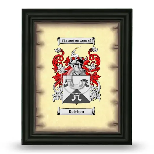 Ketchen Coat of Arms Framed - Black