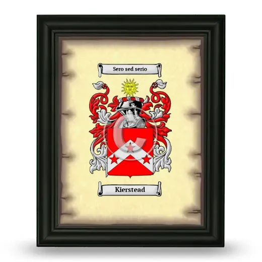 Kierstead Coat of Arms Framed - Black