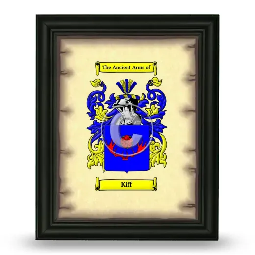 Kiff Coat of Arms Framed - Black