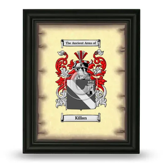 Killan Coat of Arms Framed - Black