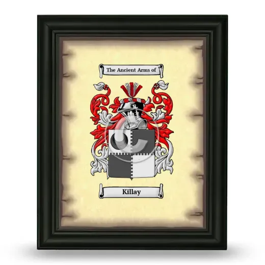 Killay Coat of Arms Framed - Black