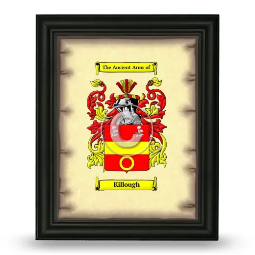 Killough Coat of Arms Framed - Black