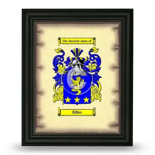 Kilro Coat of Arms Framed - Black