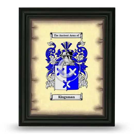 Kingsman Coat of Arms Framed - Black