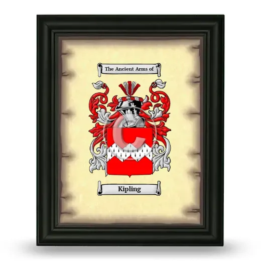 Kipling Coat of Arms Framed - Black