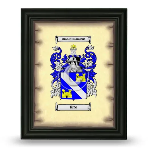 Kito Coat of Arms Framed - Black