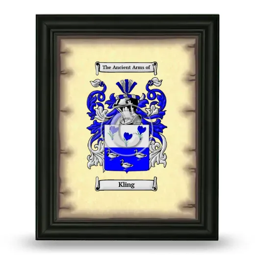 Kling Coat of Arms Framed - Black