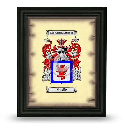 Knodle Coat of Arms Framed - Black