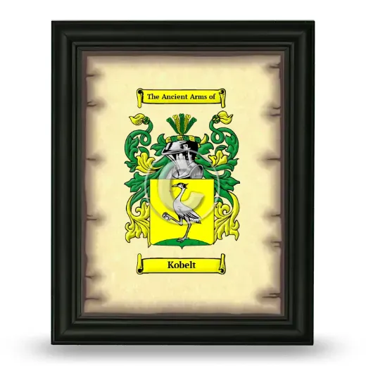 Kobelt Coat of Arms Framed - Black