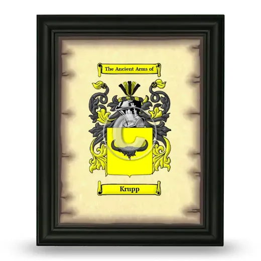 Krupp Coat of Arms Framed - Black