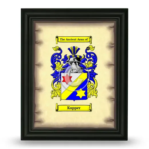 Kupper Coat of Arms Framed - Black