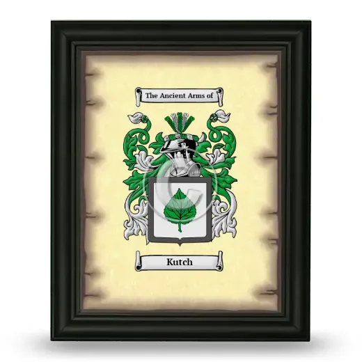 Kutch Coat of Arms Framed - Black