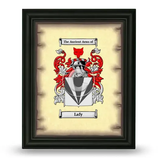 Lafy Coat of Arms Framed - Black