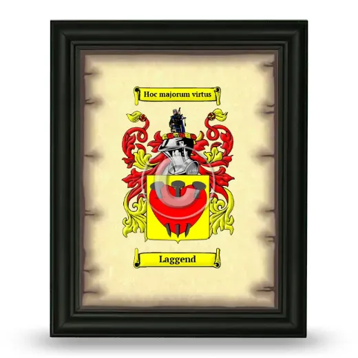 Laggend Coat of Arms Framed - Black
