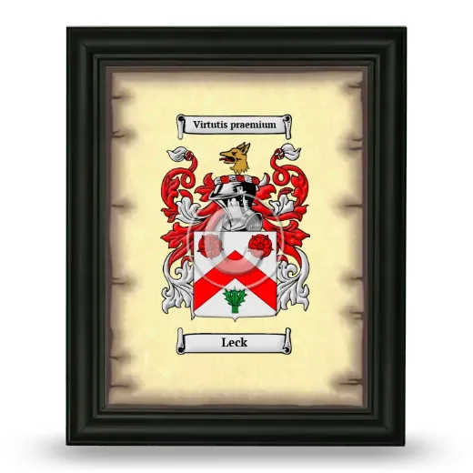 Leck Coat of Arms Framed - Black